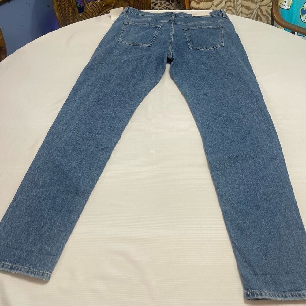 NWT Warp + Weft Clare Puebla Tapered Denim Jeans Size 35 X 32 New - Picture 8 of 10